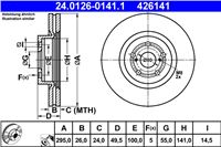 ATE ДИСК ТОРМОЗНОЙ ПЕРЕДНЯЯ 295X26 V TOYOTA AVENSIS T25 03-