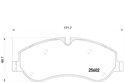 Brembo тормозные колодки тормозные ford transit custom 12- pr фото №1