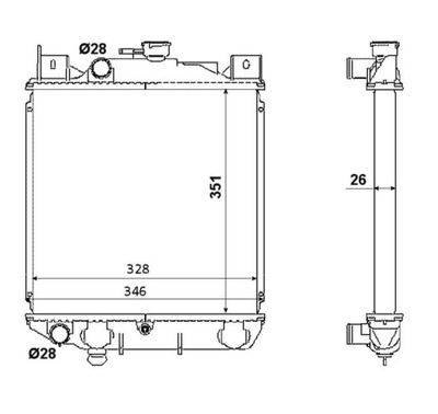 RADUADOR DE AGUA SUZUKI SWIFT 89- NRF 53350  