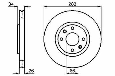 DISC HAMULC. PEUGEOT 307 00-  