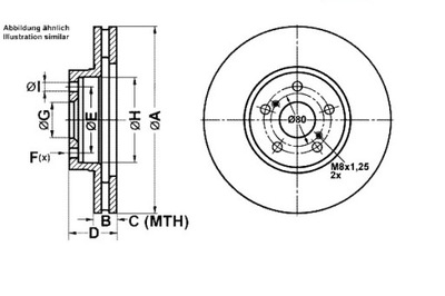 DISQUES DE FREIN ATE 4351205040 562453B 986479340 - milautoparts-fr.ukrlive.com