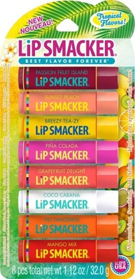 Lip Smacker Tropical flavors - balsam do ust w pomadce 8 smaków