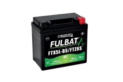 BATERÍA ZELOWY FULBAT YTX5L-BS 12V 5AH 90A BEZOBSLUGOWY FTX5L-BS FTZ6S  