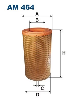 AM464 ФІЛЬТР ПОВІТРЯ