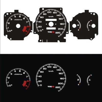 DASH EL GLOW GAUGE FOR EK4 SIR 1996 1999 MANUL TRANSMISSION 220 KM 9~81999