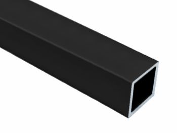 Profil aluminiowy 20x20x2 czarny matowy rura 4m