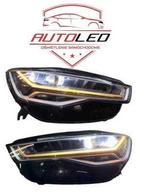 Audi a6 c7 4g0 лампы перед левая правая matrix full led полный оригинальные фото №1