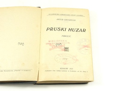 Pruski huzar (Artur Gruszecki, 1925)