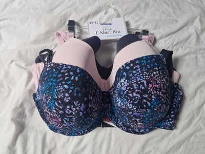 PRIMARK 3PK PIEKNYCH STANIKOW MULTI 75F