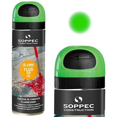 Soppec FLUO TP Spray Farba geodezyjna zielona