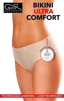 Figi Gatta Bikini Ultra Comfort M (38) beżowy