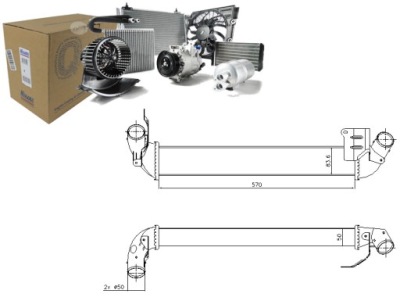 Nissens интеркулер renault clio 2 1.5 dci bb0/1 фото №1