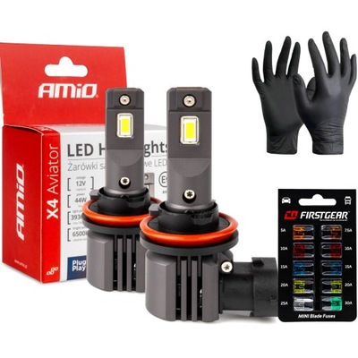 LUCES H8 H9 H11 H16 DIODO LUMINOSO LED 1:1 CANBUS 6500K FAROS ANTINIEBLA & MARKERY BMW  