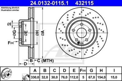 24.0132-0115.1 DISKU HAM.PRZOD MERCEDES S W220 98-05 