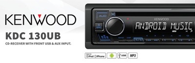 KENWOOD KDC-130UB RADIO SAMOCHODOWE USB CD MP3 AUX