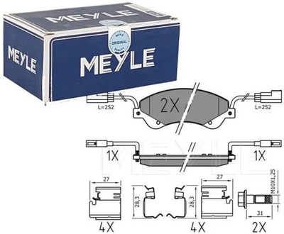 MEYLE TRINKELĖS STABDŽIŲ PRIEK. 025 244 8518/PD 