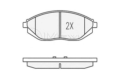 Meyle тормозные колодки тормозные chevrolet перед spark 1,0 1 фото №1