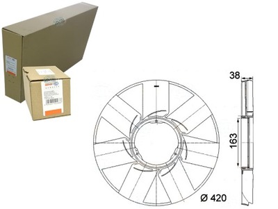 BEHR HELLA WENTULATOR РАДИАТОРА BRH, 8MV 376 757-4