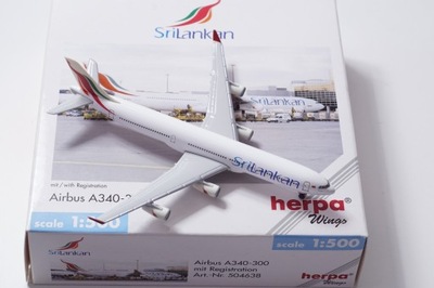 HERPA Srilankan Airbus A340-300 skala 1:500