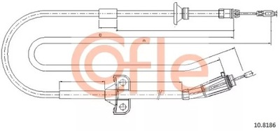 CABLE HAM.VOLVO S60 AWD 00- /COFLE/ 10.8186 COFLE  