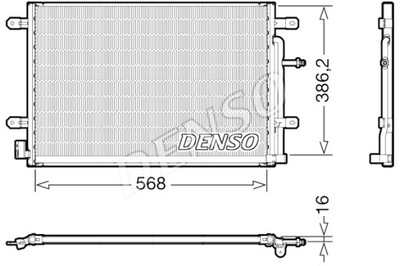 DENSO КОНДЕНСАТОР КОНДИЦИОНЕРА AUDI A4 B6 A4 B7 A4 B8 1.6-3.2