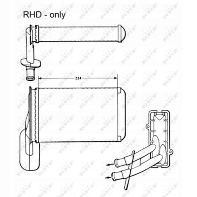 NRF CALENTADOR AUDI A3 8L/VW GOLF II  