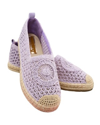 FIOLETOWE ESPADRYLE DAMSKIE VIVELLI 37