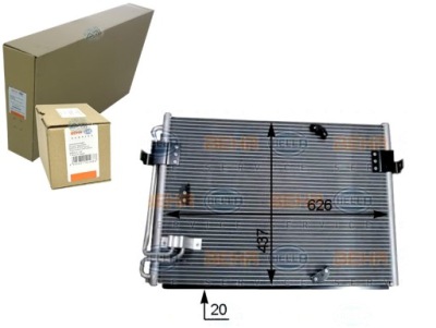 Behr hella конденсатор радиатор кондиционера 645313 фото №1