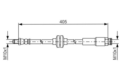 CABLE DE FRENADO ELAST. FIAT 500X 1.6 2 BOSCH 1 987 481 671  