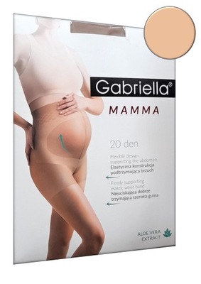Rajstopy ciążowe Gabriella MAMMA 20 DEN MELISA 3/M