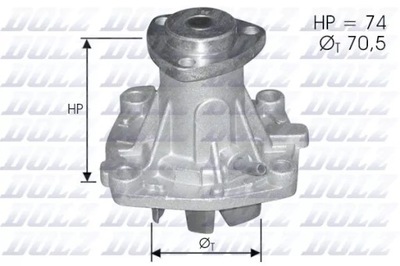 DOLZ A330ST НАСОС ВОДЫ CHRYSLER VOYAGER II 2.5TD