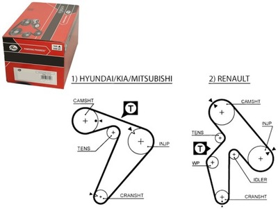 Ремень распределительного вала hyundai galloper i galloper ii h-1 фото №1