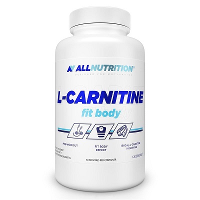 ALLNUTRITION L-CARNITINE FIT BODY - L-Karnityna 120 kapsułek ODCHUDZANIE