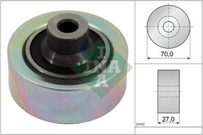 INA 532 0474 10 ROLLO KIERUNKOWA / PROWADZACA, CORREA DE CUÑA ZEBATY  