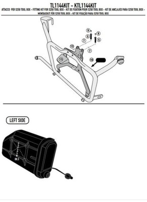 GIVI TL1144KIT KIT DE MONTAJE S250 DO PLR1144 HONDA  