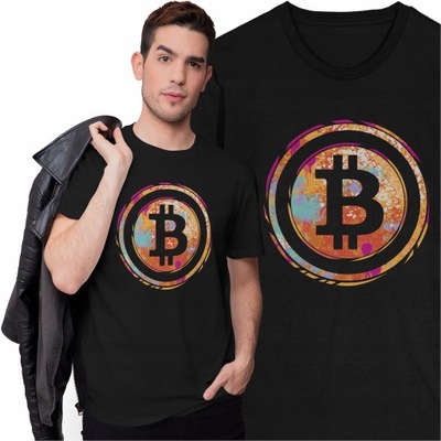 Koszulka Bitcoin BTC To The Moon Kryptowaluty Inwestowanie Crypto