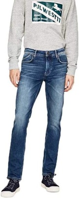 PEPE JEANS SPODNIE JEANSY PROSTE CASUAL 30/34 SXI