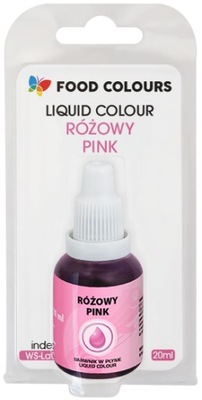 Barwnik Spożywczy W Płynie Róż Różowy Pink 20ml