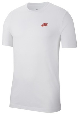 T-shirt męski NIKE biały z logo XL