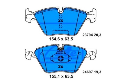 ZAPATAS DE FRENADO BMW P. F10- F11 520- 535 10-  