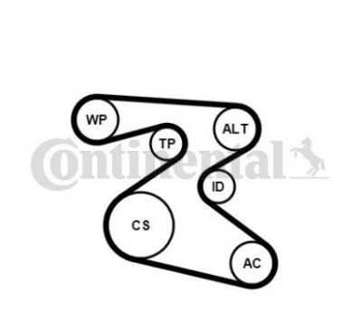Contitech ремень micro-v многоручьевой 6pk1873k1 фото №1