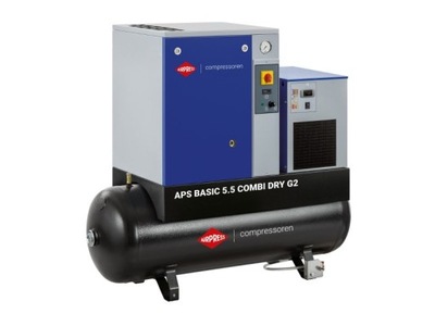 Kompresor śrubowy APS 5.5 Basic G2 Combi Dry 10 bar 5.5KM/4kW 516l/min 200l