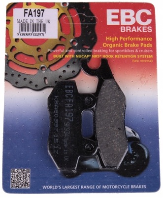 PADS BRAKE EBC HONDA CBF VT SHADOW KYMCO ZING HIPSTER PULSAR FRONT  