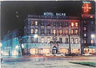 POCZTÓWKA - POZNAŃ - HOTEL BAZAR - 1968 !!!