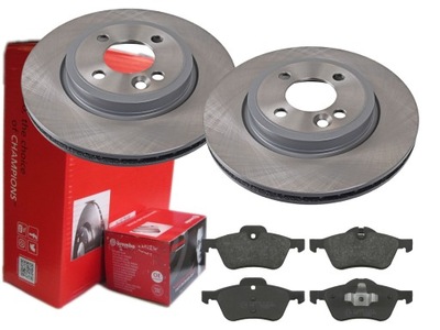 Тормозные диски тормозные колодки brembo перед mini r50 r52 r53 276mm фото №1