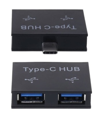 Rozdzielacz HUB USB-C na 2x USB 2.0