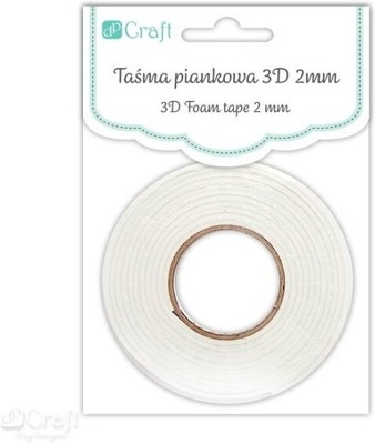 Taśma piankowa 3d 2 mm 0,5 cm x 2,2 m