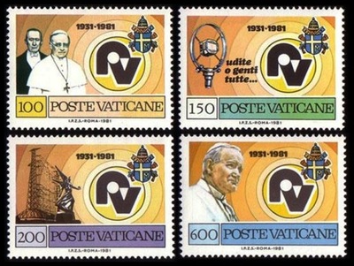 Watykan 1981 Mi 779-82 ** Jan Paweł II Papież