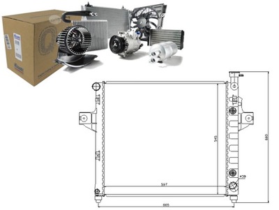 RADIATOR ENGINE WATER NISSENS +GRATISY - milautoparts-fr.ukrlive.com