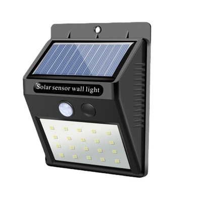 Lampa solarna 20 LED SMD z czujnikiem zewnętrzny